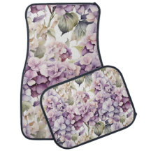 Hortênsias em água-tinta rosa elegante roxo