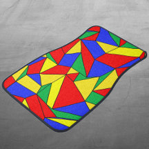 Mates Geométricos De Piso De Carro Brilhantes