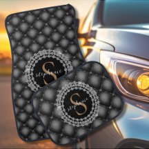 Monograma de Ouros Negros Dourados com luxo elegan