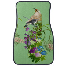 Nature Greenery Watercolor Floral Bird Lilac Bloom