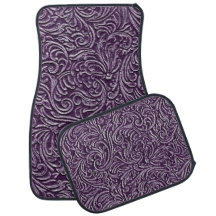 Olhar floral roxo Amethyst 1 rústico do azulejo da
