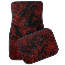 Vermelho escuro e preto