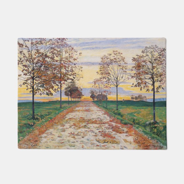 Tapete Autumn Evening (por Ferdinand Hodler) (Frente)