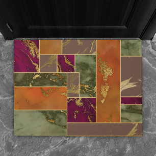Tapete Autumn Luxury Mármore geométrico Dourado