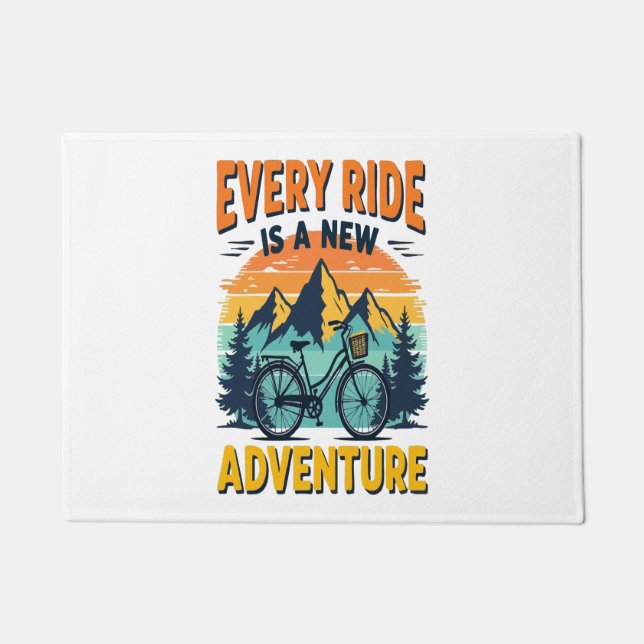 Tapete Aventura de Bicicleta Montanha (Frente)