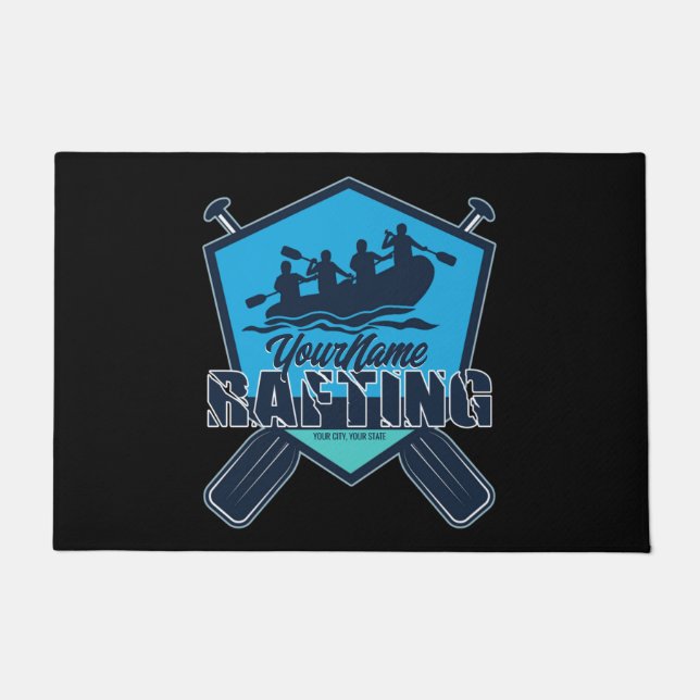 Tapete Aventura Personalizada Rafting Whitewater River (Frente)