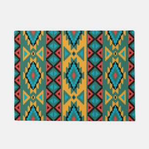 Tapete Aztec Hipster de Tendência do Padrão Indígena M