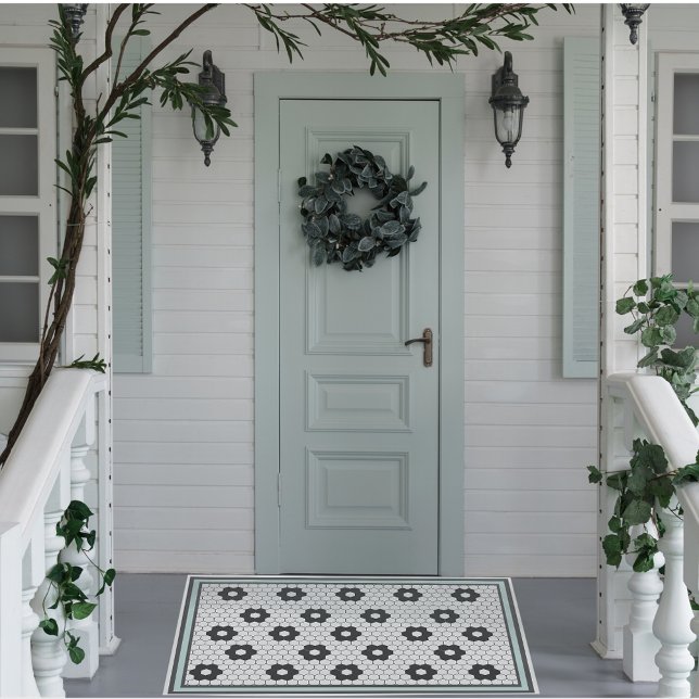 Tapete Azul-bebê design de azulejo hexadecimal (Criador carregado)