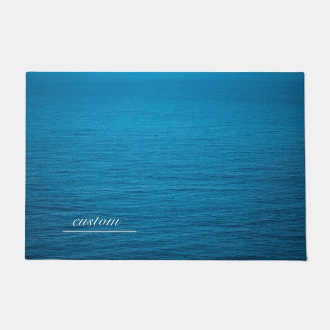 Tapete azul personalizado água abstrato (Frente)