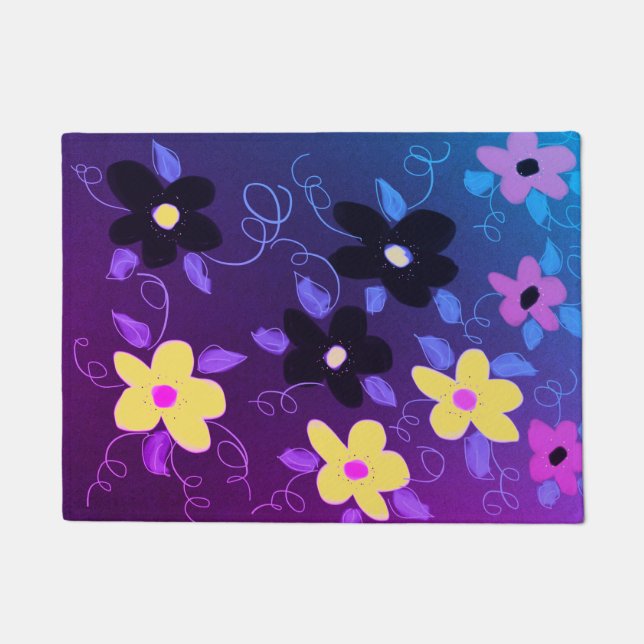Tapete Azul Roxo E Amarelo (Frente)
