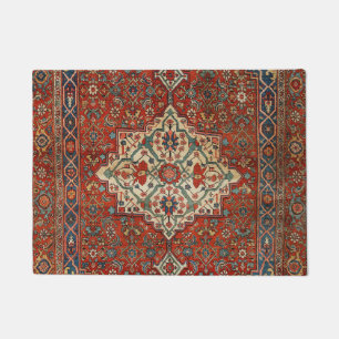 Tapete Azul Vermelho Real Persia Bijar Verde