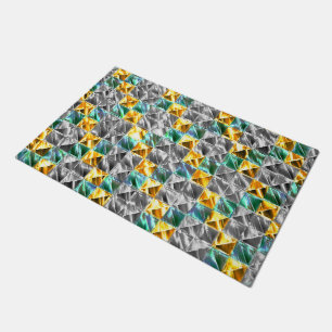Tapete Azulejos de visores, ouros e prata ou manchados