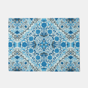 Tapete Azulejos florais azuis