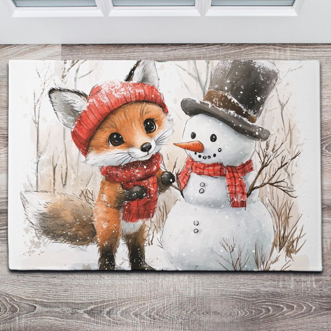 Tapete Baby Fox e Snowman (Criador carregado)