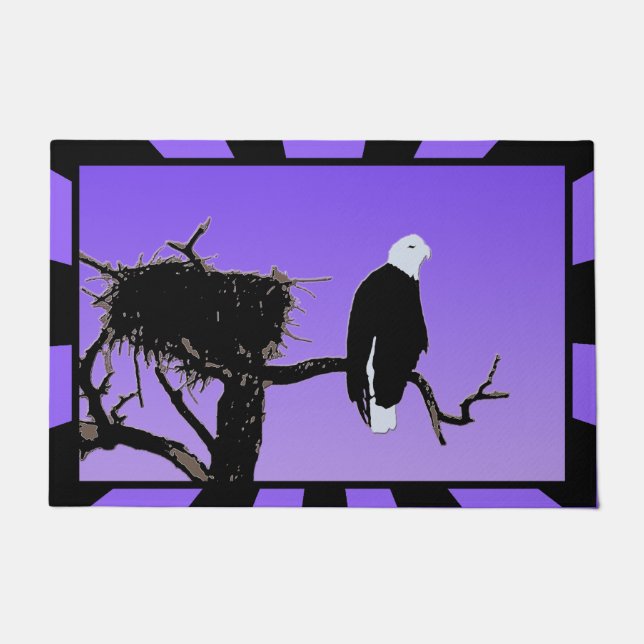 Tapete Bald Eagle em Sunset - Arte original sobre a vida  (Frente)