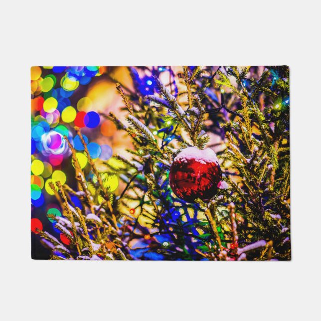 Tapete Ball Red de Natal (Frente)