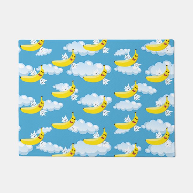 Tapete Bananas de desenho animado de Comida (Frente)