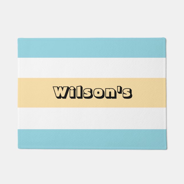 Tapete Bandas Amarelas E Azuis (Frente)