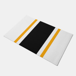 Tapete Bandas Verticais Amarelas Negros Negrito Sobre Bra