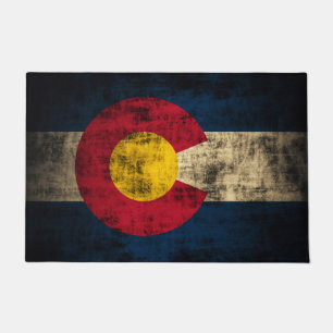 Tapete Bandeira afligida vintage de Colorado
