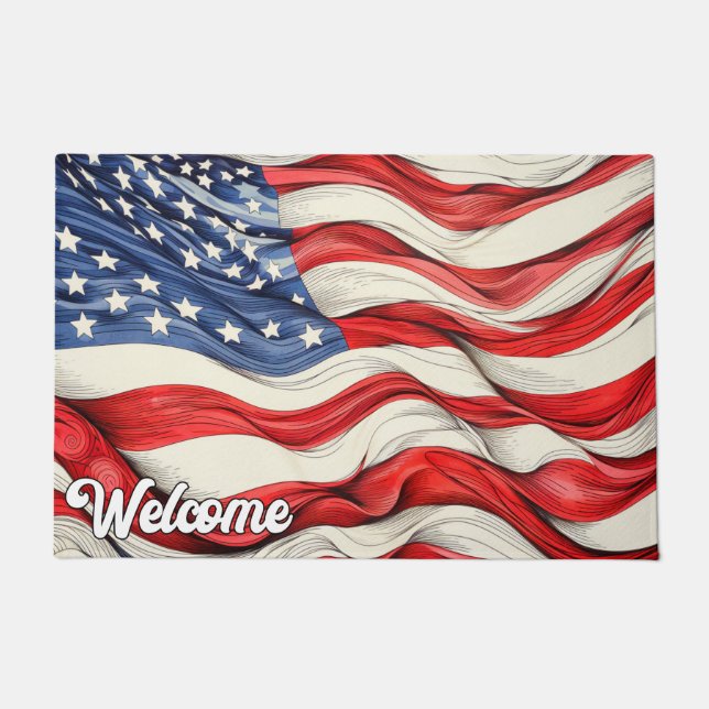 Tapete Bandeira Americana (Frente)