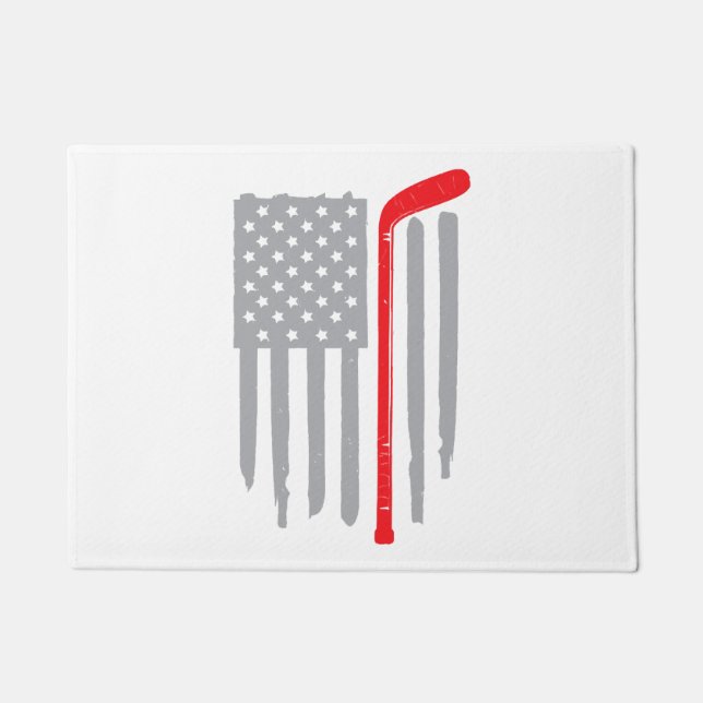Tapete Bandeira americana de hóquei (Frente)