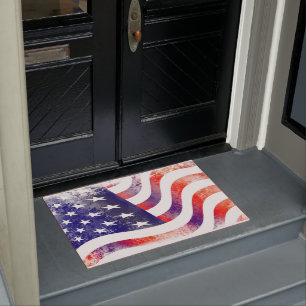 Tapete  Bandeira Americana Patriótica Doormat