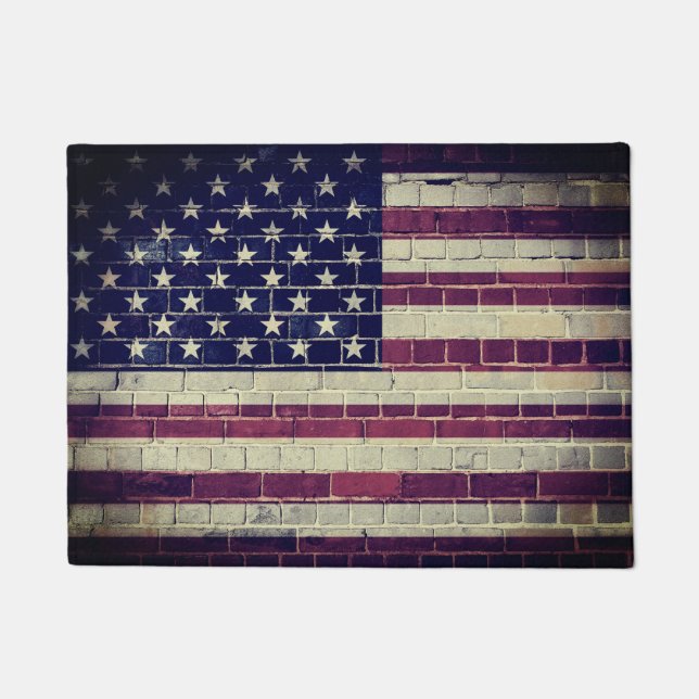 Tapete bandeira americana vintage (Frente)
