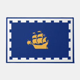 Tapete Bandeira da Cidade do Quebec (Québec, Canadá)