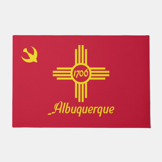 Tapete Bandeira de Albuquerque (Novo México) (Frente)