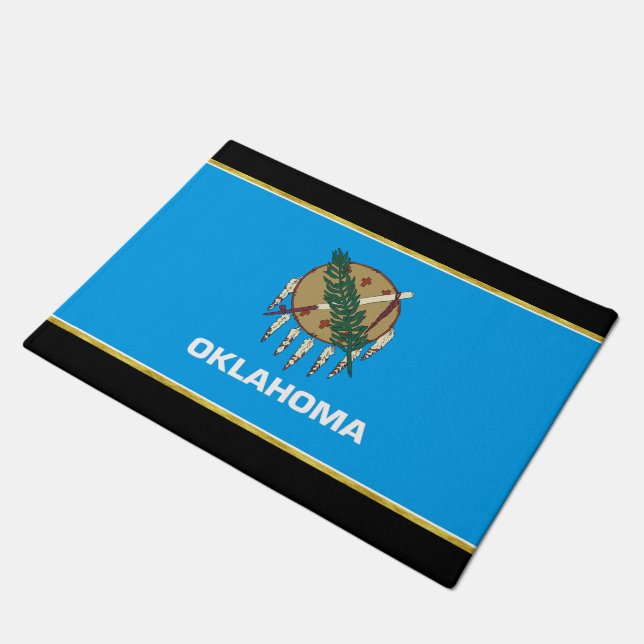 Tapete bandeira de Oklahoma (Inclinado)