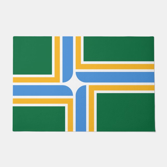 Tapete Bandeira de Portland (Oregon, cidade dos EUA) (Frente)