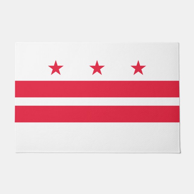Tapete Bandeira de Washington D.C. (distrito de Columbia) (Frente)