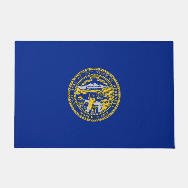 Tapete Bandeira do Estado de Nebraska Design (Frente)