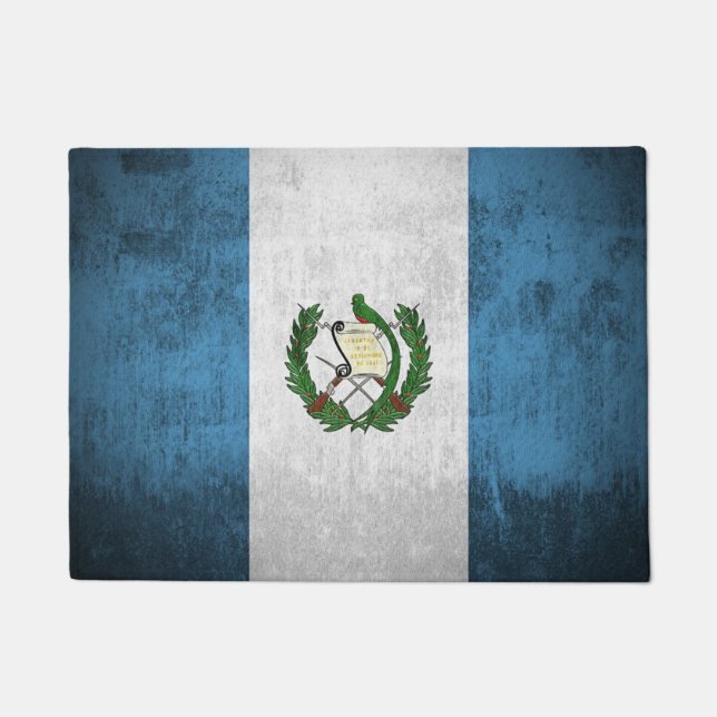 Tapete Bandeira do Grunge de Guatemala (Frente)