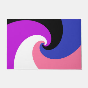 Tapete Bandeira do Orgulho Genderfluid Abstrata Espiral B