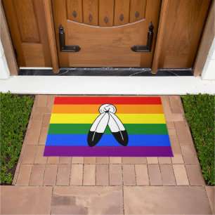 Tapete bandeira do orgulho two-spirit de SlipperyJoe simb