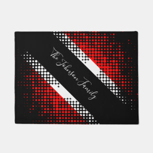 Tapete Bandeira do padrão de ponto Trinidad e Tobago No