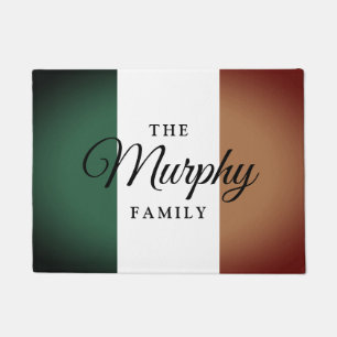 Tapete Bandeira do vintage e sobrenome irlandeses da