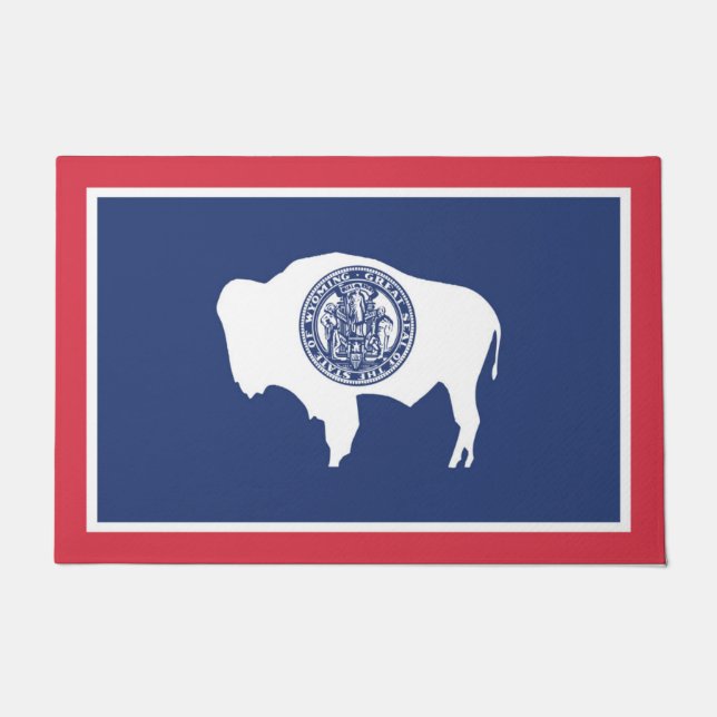 Tapete Bandeira do Wyoming, EUA (Frente)