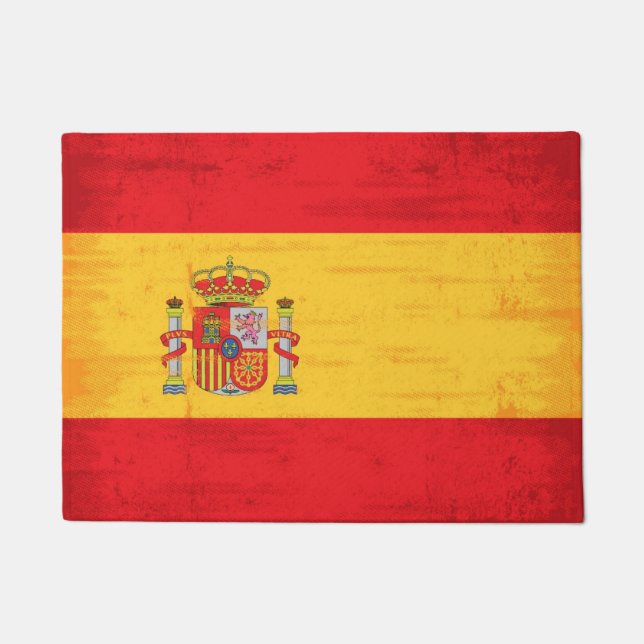 Tapete Bandeira espanhola do grunge (Frente)