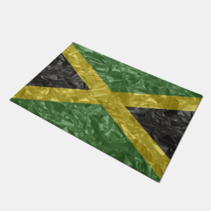 Tapete Bandeira jamaicana - enrugada