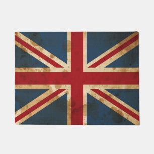Tapete Bandeira manchada de Union Jack Reino Unido do