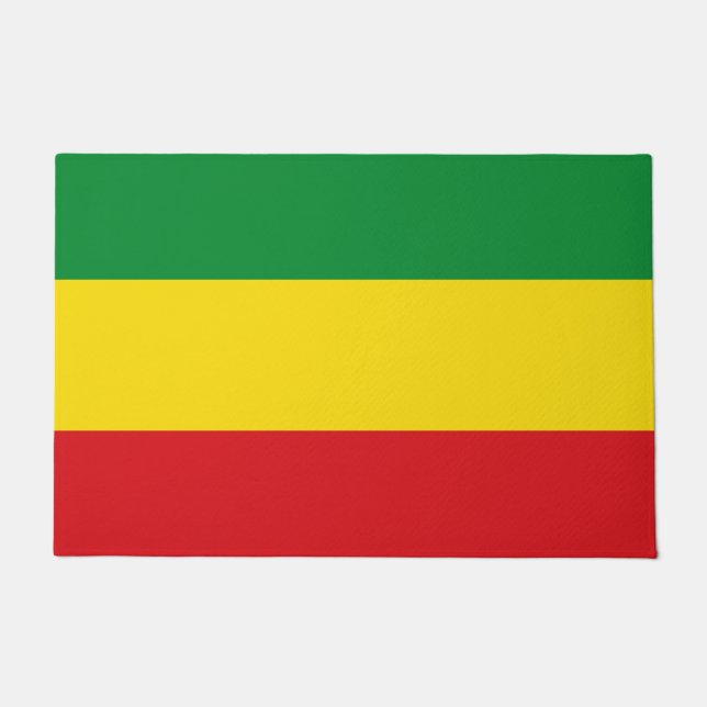 Tapete Bandeira Rastafarian Rasta Etiópia (Frente)