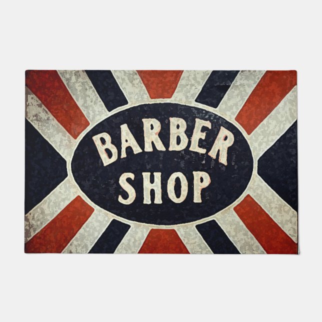 Tapete Barbershop - Sinal 2 Porta (Frente)