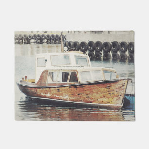 Tapete Barco de Pesca Antigo Náutico