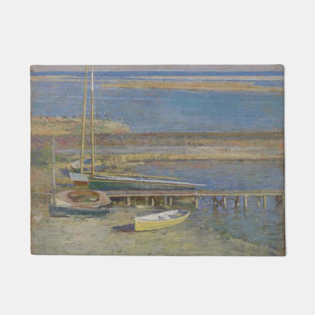 Tapete Barcos com aterrissagem (Paisagem de Nova Inglater (Frente)