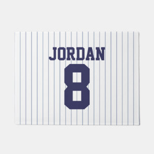 Tapete Baseball Jersey com nome e número personalizados