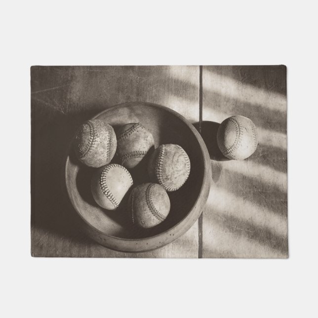 Tapete Baseball Nostalgia - Baseballs (Frente)