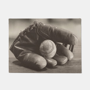 Tapete Baseball Nostalgia - Mitt e Baseball